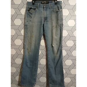 Ariat Rebar Relaxed Boot Mens Jeans Size 32 Art core Grunge Core